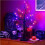1pc 24 LED Lighted Halloween Artificial Birch Tree Light DIY Black Branches Lights Tabletop Halloween Purples 5