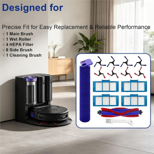 Replacement Part Compatible with  Spot+Scrub Ai Wet and Dry Robot Vacuum, Complete Accessories 1