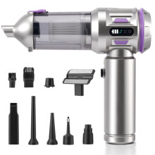 Aspirateur Portable sans fil 4-en-1, Puissance d'aspiration 22000Pa, Batterie 6000mAh, pour voiture et maison