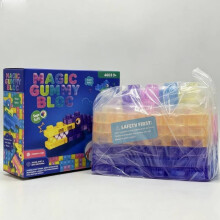 (56pcs)Squishy Jelly Building Blocks Toy With Large Particles For Toddler And Kid Play
