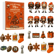 (Cleveland Browns)Einzigartiger Weihnachts Adventskalender mit Acryl Tierfiguren als Geschenk Urlaub