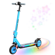RCB KIDS Trottinette Électrique pour Enfants 6-12 ans, Moteur 150W, 18 km/h, Pliable, Bleu