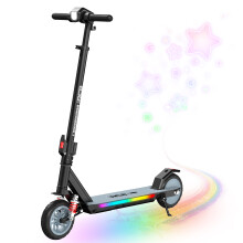 RCB KIDS Trottinette Électrique R12 MAX Noir, Moteur 150W, 18 km/h, Pliable, Hauteur Réglable, 15km d'Autonomie