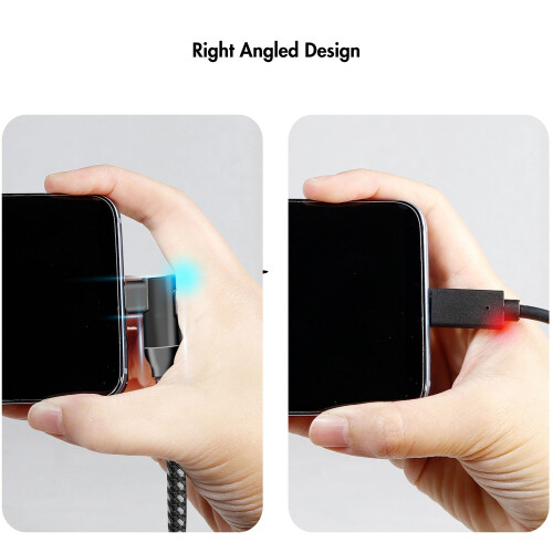 Câble USB-C coudé USB 3.2 15 W 0,2 m