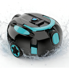 H1 Robot Nettoyeur de Piscine Sans Fil, Noir, Rechargeable 120 Min, Autonome avec Station de Parking