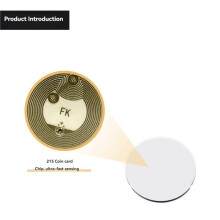 50 Stück NFC 215 Chip-Münzkarten PVC 215 Elektronische Tags Aufkleber Etiketten 25 mm für NFC-Handyspiele