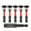 6pcs Drywall Screw Setter Set, 1/4" Hex Adjustable Depth Positioning Bits with Magnetic Bit Holder Extension Bar 1