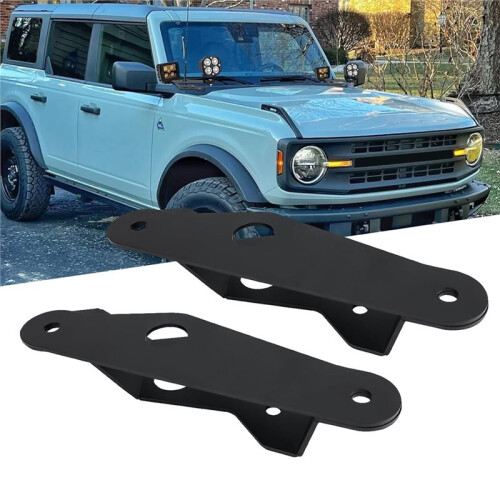 A Pillar Light Mount Bracket for  Bronco 2021-2026 Lower Windshield Hinge Mounting Bracket Accessories 1