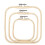 3pcs Adjustable Embroidery Hoop Set - Eco-Friendly Square -Stitch Frame for DIY  Projects, Needlework 1