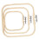 3pcs Adjustable Embroidery Hoop Set - Eco-Friendly Square -Stitch Frame for DIY  Projects, Needlework 2
