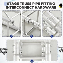 2 Pack Double Ended Conical Coupler with Clips Pin for F34 F33 Pipe Trussing Lighting Dj Stage Lighting Accessories