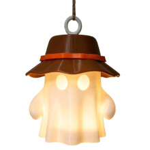 New Cute Camping Night Light LED Campfire Lampshade, Halloween Table Lamp Shade (Lamp Not Included) E