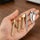 5 Pack Copper Plastic Welding Tips Triangle Smoothing Tip Replacement Set for Plastic , Car Bumper & Kayak Repair 4