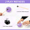 Instrumentos Musicais Infantis - Instrumentos Orff -  Tambor Oco de 3 Polegadas com 6 Tons 7