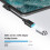 Câble USB-C coudé USB 3.2 15 W 0,2 m 3