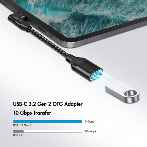 Câble USB-C coudé USB 3.2 15 W 0,2 m 2