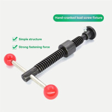 200mm T-Shaped Screw Carbon Steel Trapezoidal Fixture Screw for Woodworking Machinery TransmissionT16