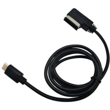 Auto AMI MDI Media Adapter Type-C Kabel, 1m AUX Audio Oplaadkabel voor voor voor MK7 voor Android