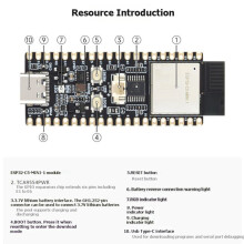 ESP32-C5- Dualband-Entwicklungsboard mit Integrierter Antenne, Version WiFi 6 BLE5, ESP32-C5--1 Modul, Ungelötete Stiftleisten