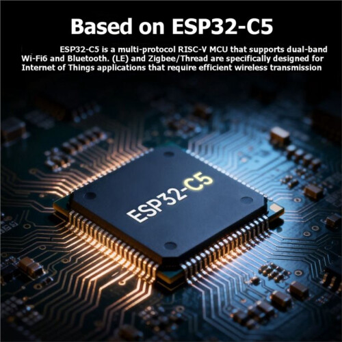 ESP32-C5--M Dual-Band Development Board Onboard Antenna Version WiFi 6 BLE5 ESP32-C5--1 Module Soldered Headers 2