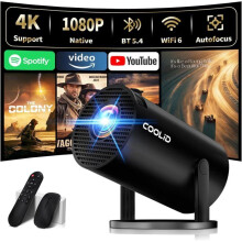Proyector portátil - LEHRING - 4K Ultra HD - WiFi 6 y Bluetooth 5.4 - Sonido envolvente 360 - 1400 lm