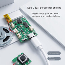 DIY Recordable Sound Module Music Voice Module with Type-C Fast Charging for Handmade Greeting Cards and Books
