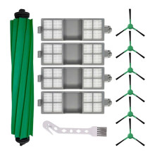 12 Pcs Replacement Parts for 205 DustCompactor Vac, Brushes & Filters Kit