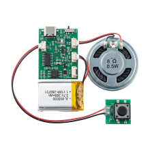 DIY Recordable Sound Module Music Voice Module with Type-C Fast Charging for Handmade Greeting Cards and Books
