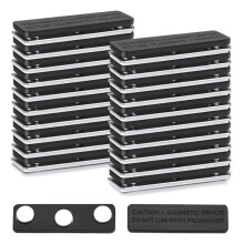 25 Pairs Name Tag Magnets - for ID Badges, Name Badges, Curtain Closure, Conference Badges & More