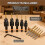 Countersink Drill Bit Set, Countersink Drill Bit Set for Woodworking, 4, 6, 8, 10, 12, 1/4 Inch Spiral Drill Bit 4
