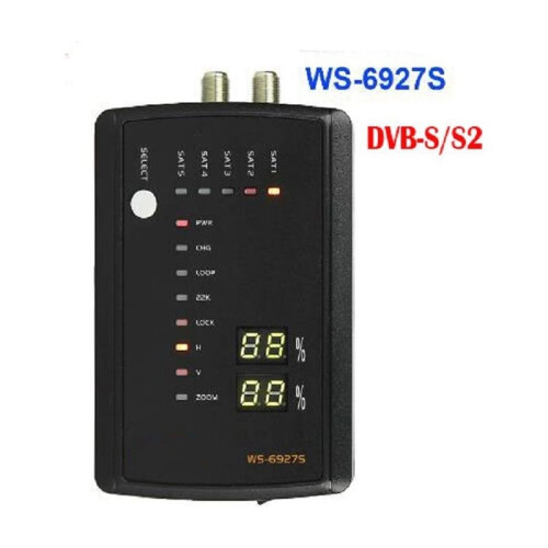WS-6927S DVB-S S2 Localizador de Sinal Digital MPEG-2 MPEG4 Vs WS-6933 Plugue UE