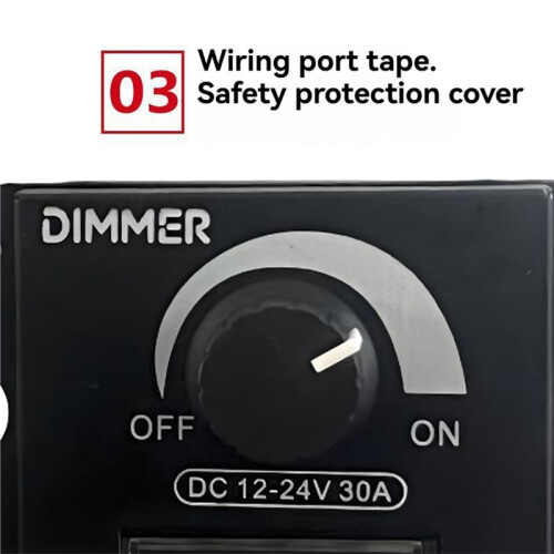 LED Dimmer  LED Strip Dimmer 12V-24V 30A LED Monochrome Controller PWM Digital Stepless Dimming 2