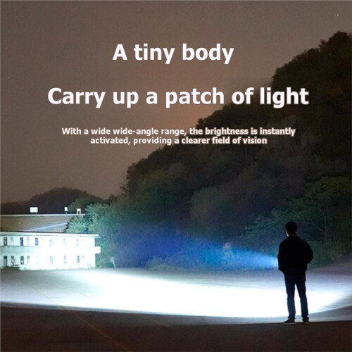 Multimode Camping Hand Torch, Ultra-Far Illumination Range, Fast Charging Waterproof Dustproof Pocket Survival Equipment 1