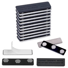 25 Par Namnskyltmagneter - för ID-Brickor, Namnbrickor, Ridåförslutningar, Konferensbrickor och Mer