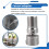 New Angled Curved Foot 360 Rotatable Angle Adjustment Eccentric Screw Corner Wall Mounted Shower Faucet Adapter 3
