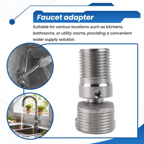 New Angled Curved Foot 360 Rotatable Angle Adjustment Eccentric Screw Corner Wall Mounted Shower Faucet Adapter 2