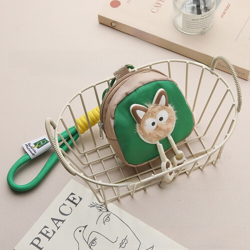 Soft Plush Cat Keyring Bag With Polyester Material For Daily Carry And Accessories 2
