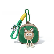 Weiche Plüsch Katze Schlüsselanhänger Tasche mit Polyester Material für tägliches Tragen Zubehör und