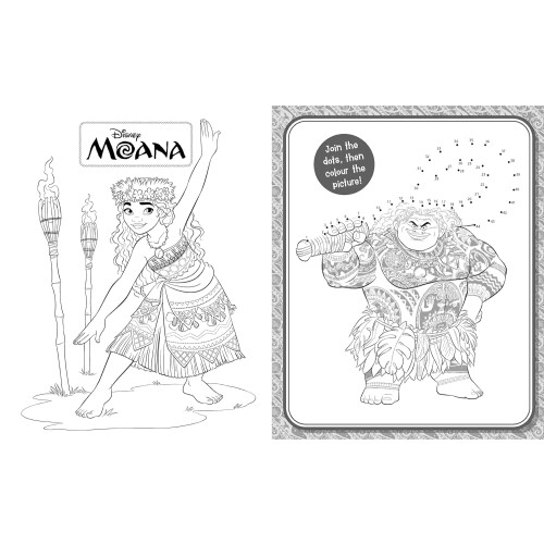 (1 Colouring Book) Moana: 5 in 1 Colouring Book 2