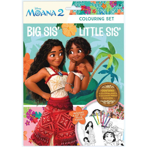 (1 Colouring Set) Moana Colouring Set