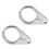 2pcs 1 1/2" Handlebar Clutch Throttle Cable Brake  Clamp for   1.5 Lnch Diameter Handlebars Holds Silver 1