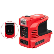 220W Power Inverter for Battery DC18-21V to AC220V with USB Type-C Port