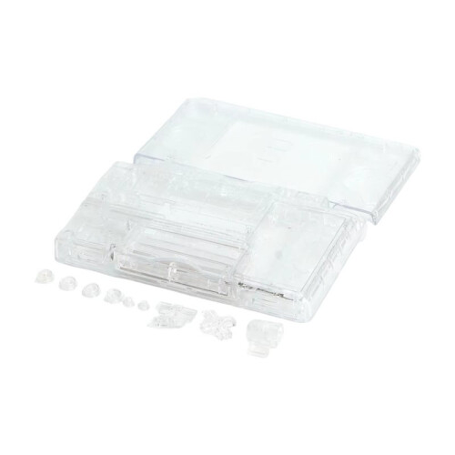 Full Housing Shell for  NDS Lite/NDSL Case Cover Button Screen Len Screws Kit Clear Transparent DIY Shell B