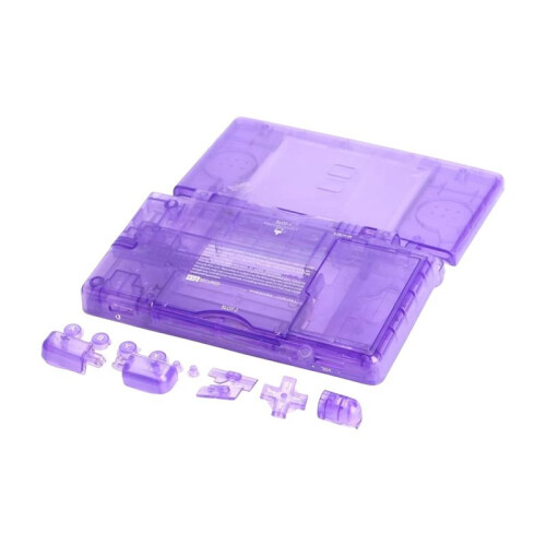 Full Housing Shell for  NDS Lite/NDSL Case Cover Button Screen Len Screws Kit Clear Transparent DIY Shell C