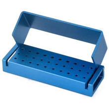 30 Holes Grinding Burr Organizer Storage Holder for High Speed & Low Speed Burs Holder Tool