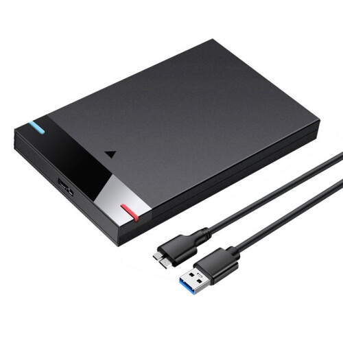 Box Esterno per HDD  da 2,5 Pollici con Micro-USB 3.0, Velocità Massima di 5 Gbps.