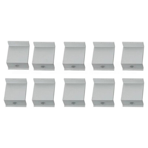 Solar Panel Adjustable Bracket Clamp PV Bracket Mounting Clip Solar End Clamp 30Mm for Fixing Solar Panel Easy to Use