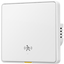 WIFI Ljusströmbrytare med 5M , Rörelsedetektering, Larmsensor, Ingen/Neutral Kabel, Stöd för 1-Gängs EU-Kontakt