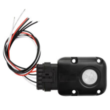 DC6-24V PIR Human Body Sensor IP67 Waterproof Outdoor LED Light Auto /Off Bright When People Come Mount