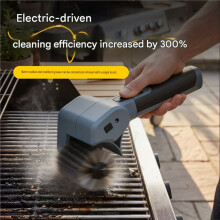 Wireless Electric BBQ Cleaning Brush Rotary Brush for Effortless Grill Grate Oil Stain Removal EU Plug